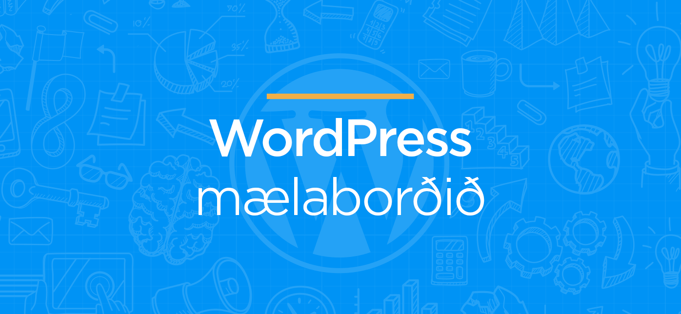 WordPress mælaborðið