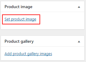 WooCommerce product image